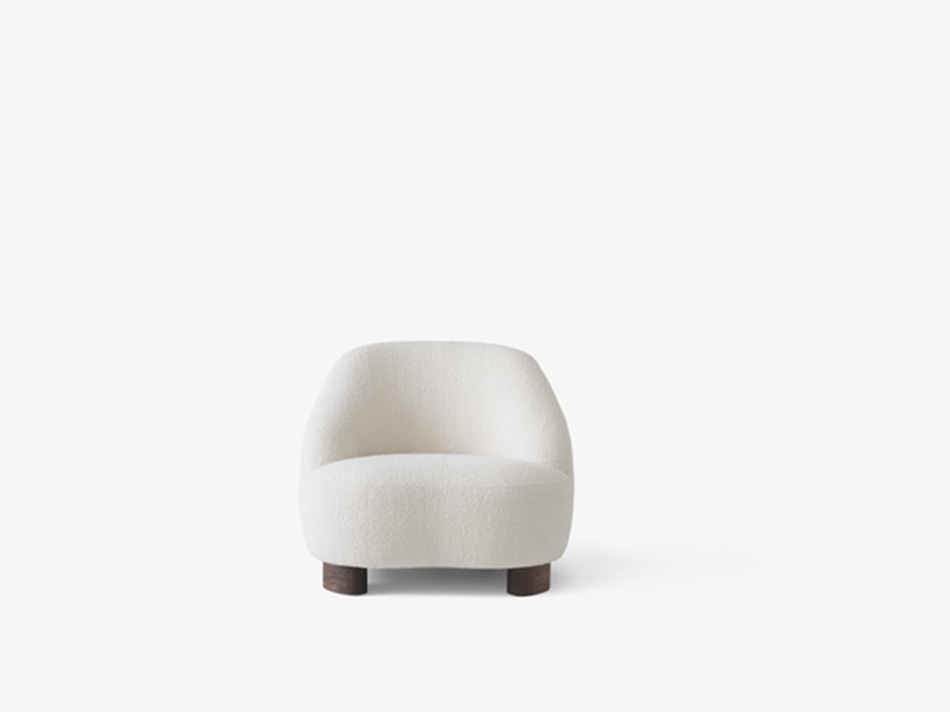 Contemporary Margas LC1 Lounge Chair - Walnut & C.O.M - by Louise Liljencrantz for &Tradition For Sale