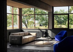 Margas LC2 Lounge Chair, Kvadrat/Hallingdal 0753, by Louise Liljencrantz for &T