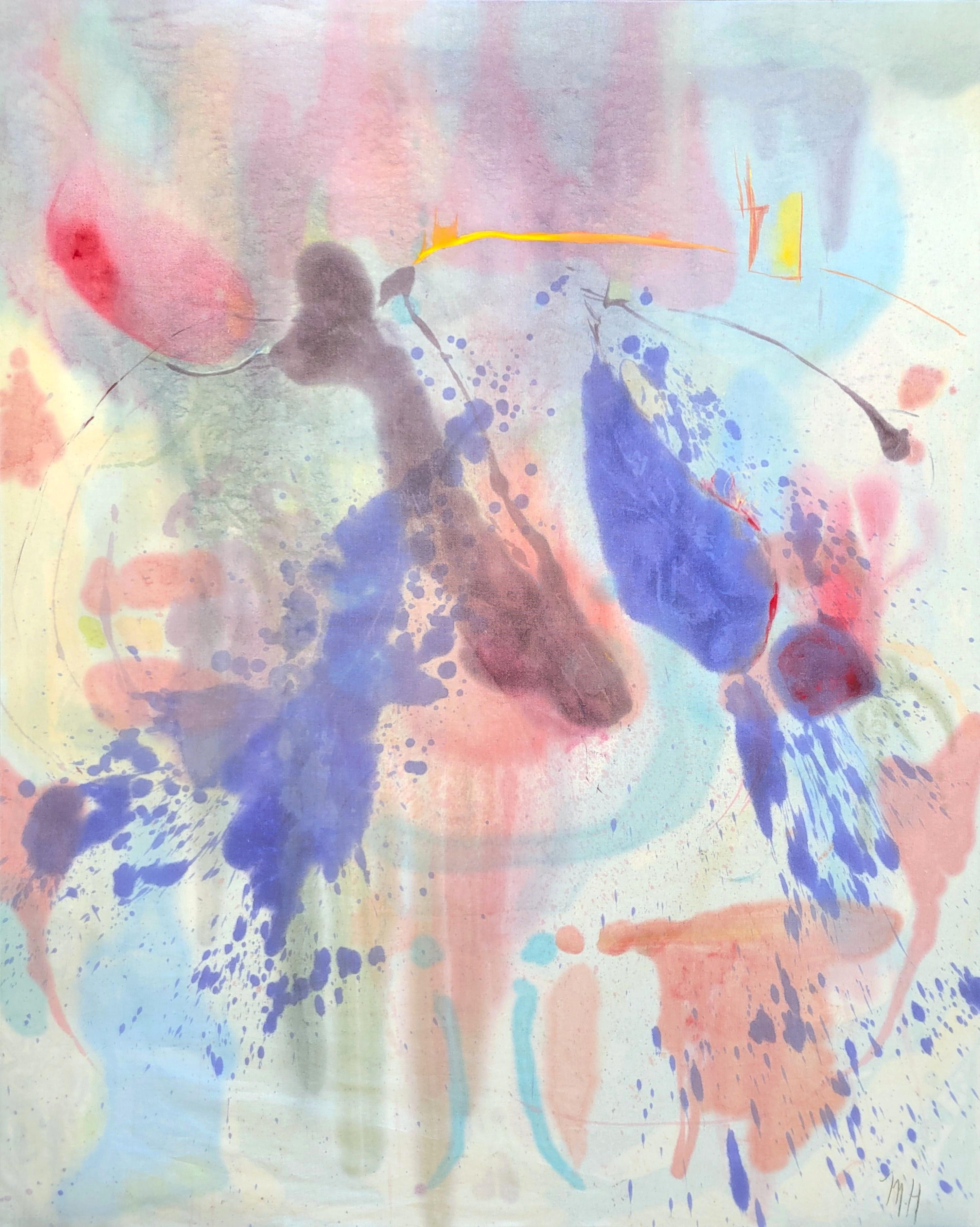 Love and Rage /// Contemporary Female Woman Abstract Expressionist Painting Art
