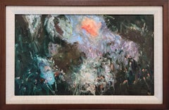 Night Drive at Sunset /// Contemporary Abstract Expressionist Oil Painting Art