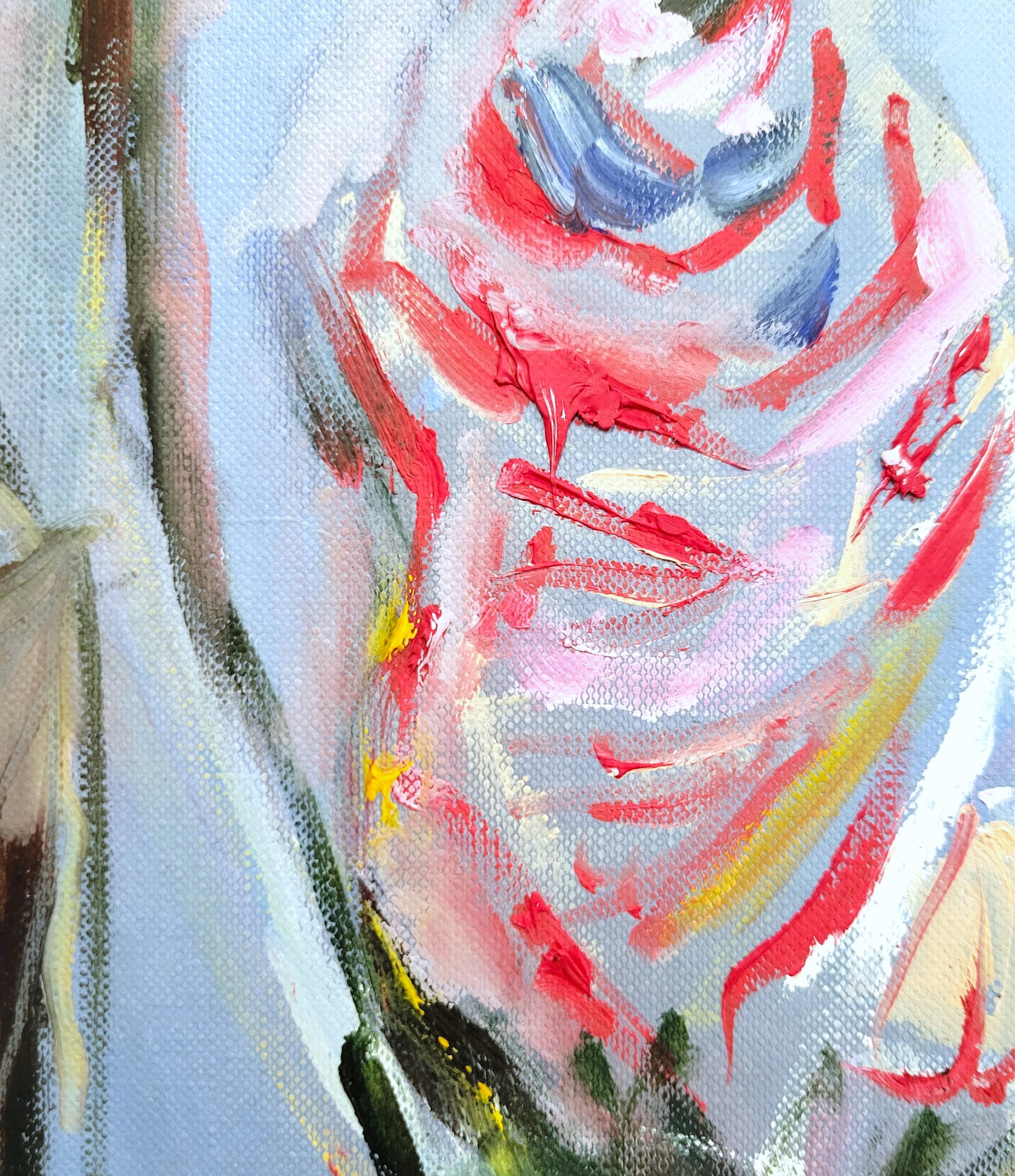 Nage nocturne /// Peinture à l'huile expressionniste abstraite contemporaine Artistique Femme en vente 6