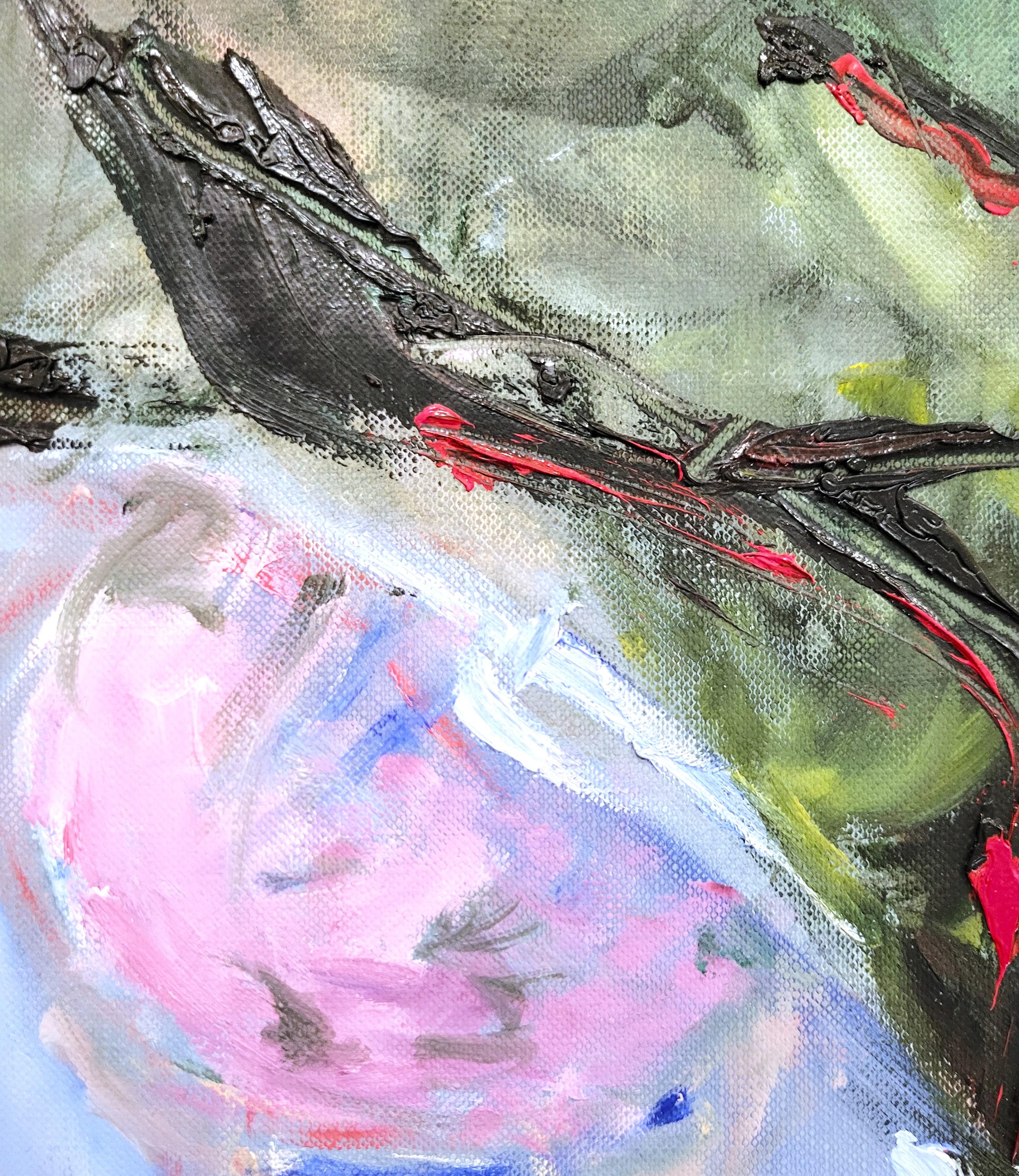 Nage nocturne /// Peinture à l'huile expressionniste abstraite contemporaine Artistique Femme en vente 8