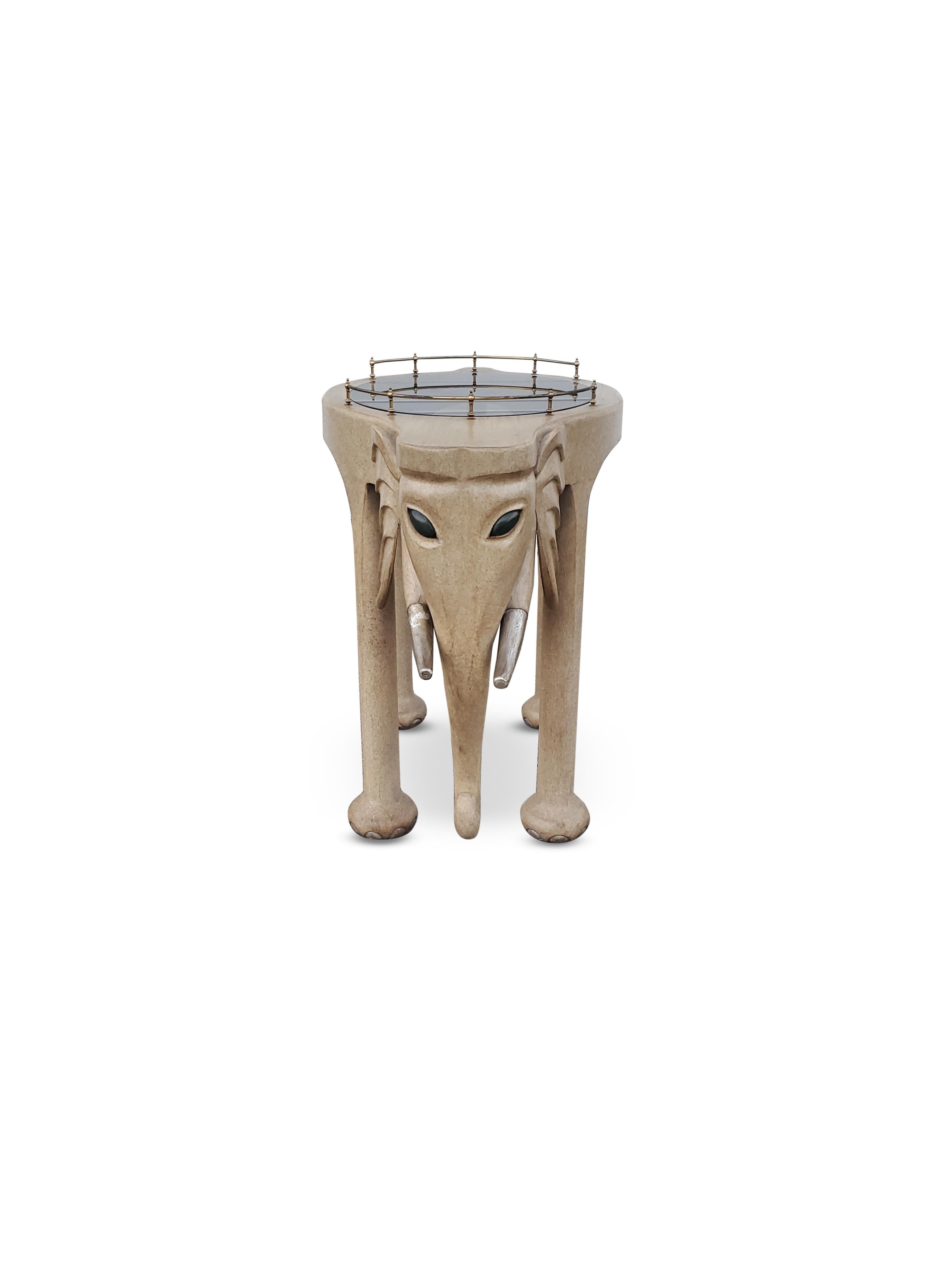 marge carson elephant bar cart