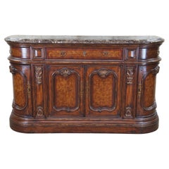 Marge Carson Französisch Barock Marmorplatte Buffet Konsole Sideboard Credenza