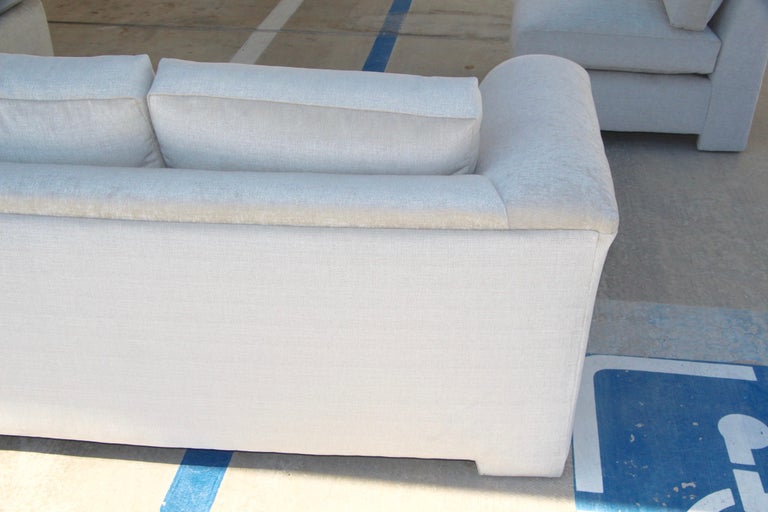 Marge Carson Hollywood Regency Sofa and Chairs Redone in Knoll Summit