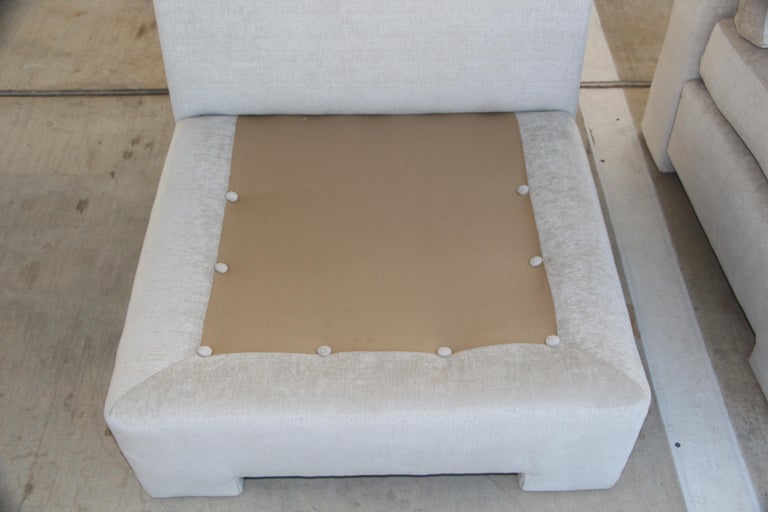 Marge Carson Hollywood Regency Sofa and Chairs Redone in Knoll Summit