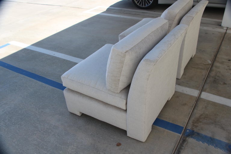 Marge Carson Hollywood Regency Sofa and Chairs Redone in Knoll Summit