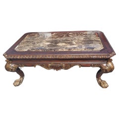 Marge Carson Huntington Manor Coffee Cocktail Table w/ Madeira Marble Top