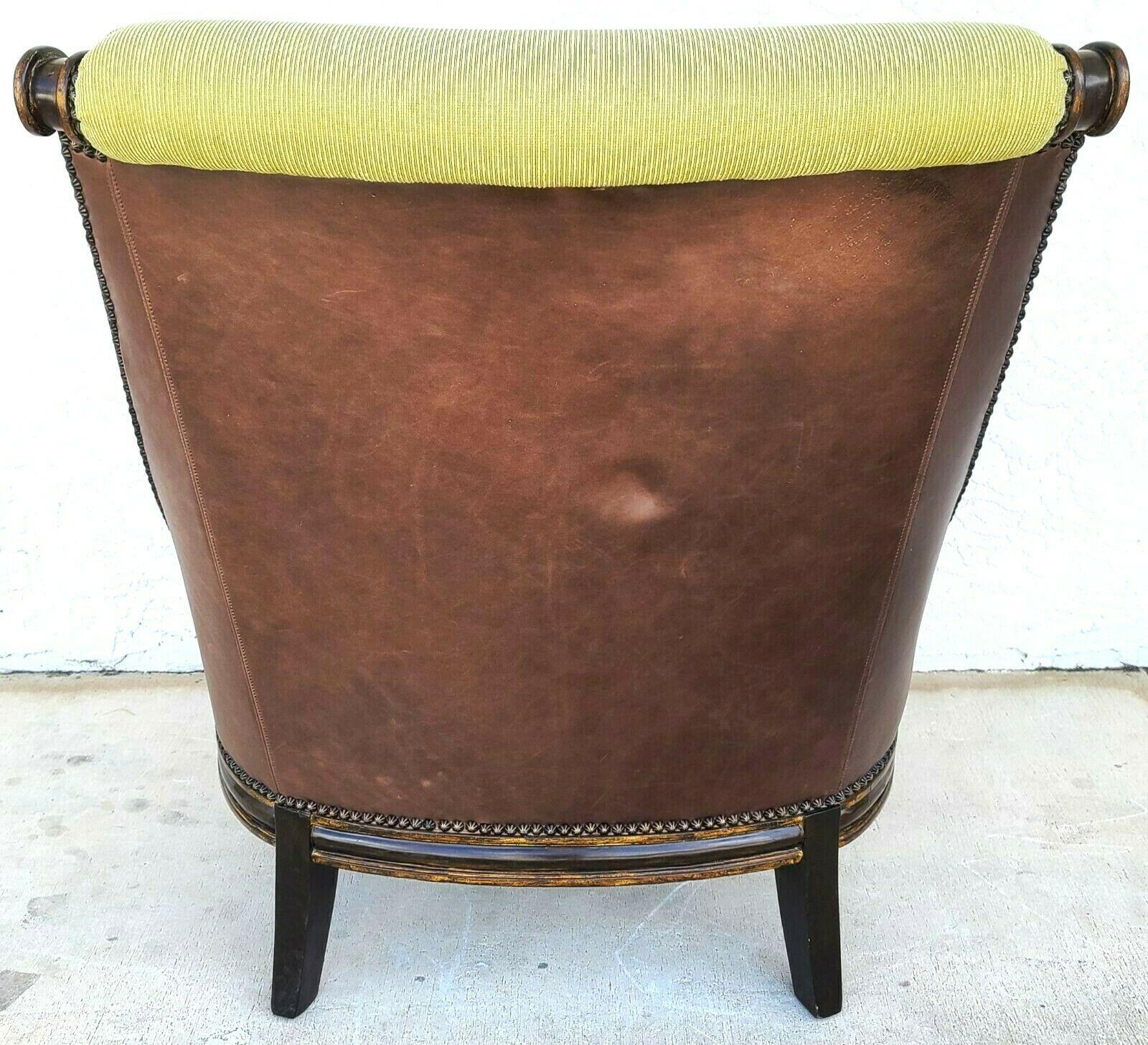 Provincial français Fauteuil de salon d'exception Marge Carson Huntington Manor modèle HT49 en vente