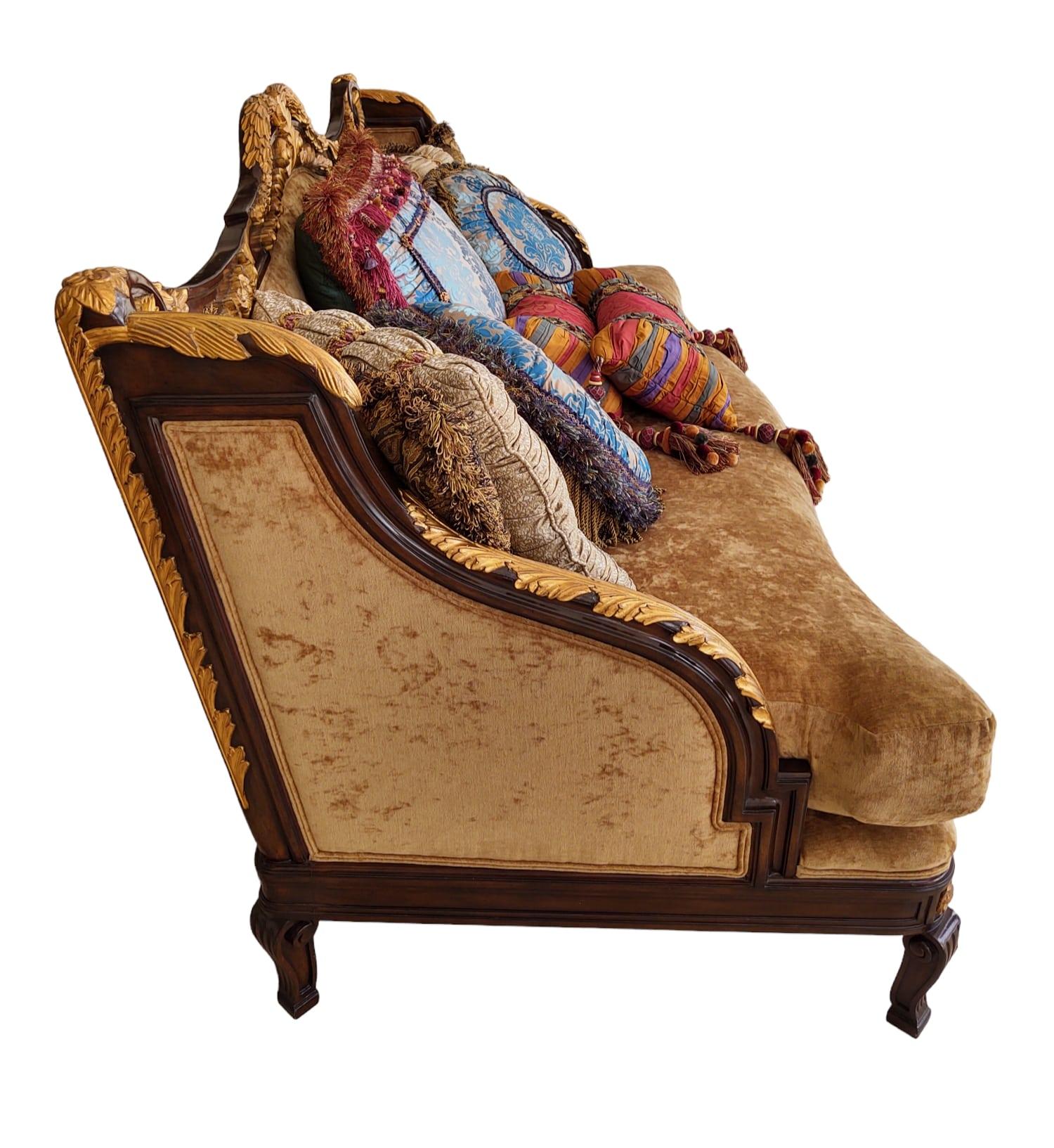 Baroque Marge Carson Italianate Sofa For Sale
