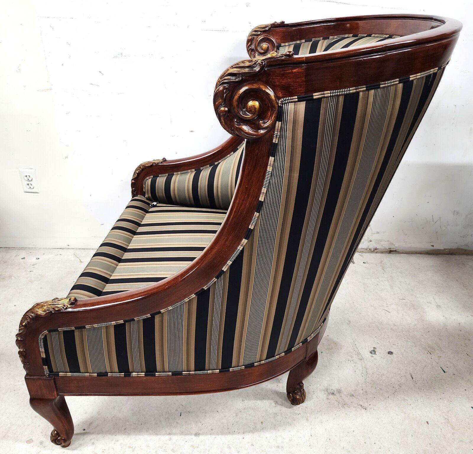 Late 20th Century Marge Carson Lounge Settee Chair For Sale