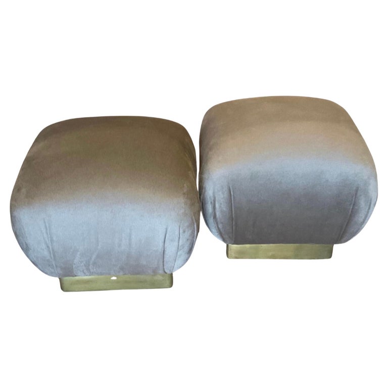 Marge Carson Pair of Poufs For Sale at 1stDibs