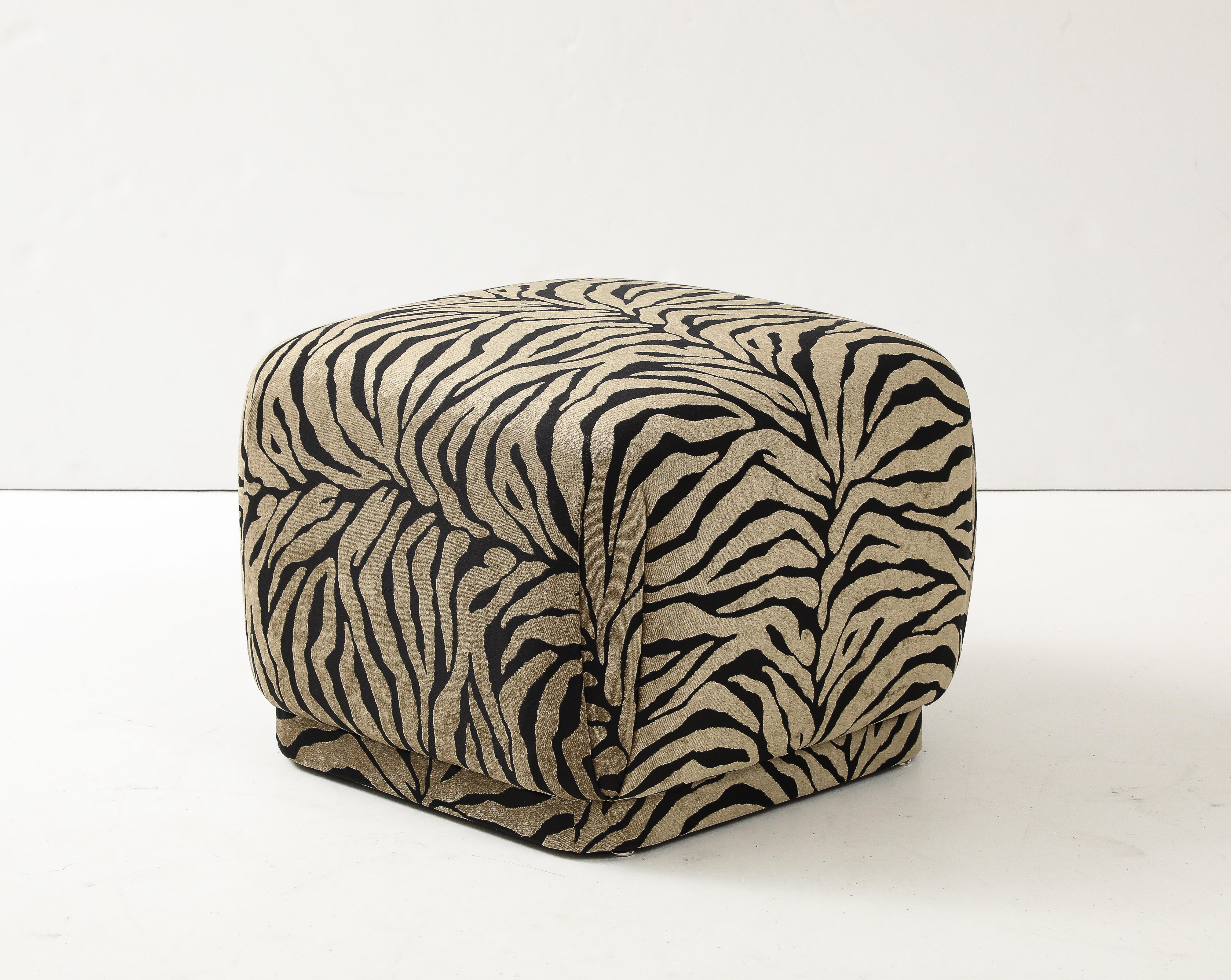 Upholstery Marge Carson, Scalamandre Upholstered Pouf