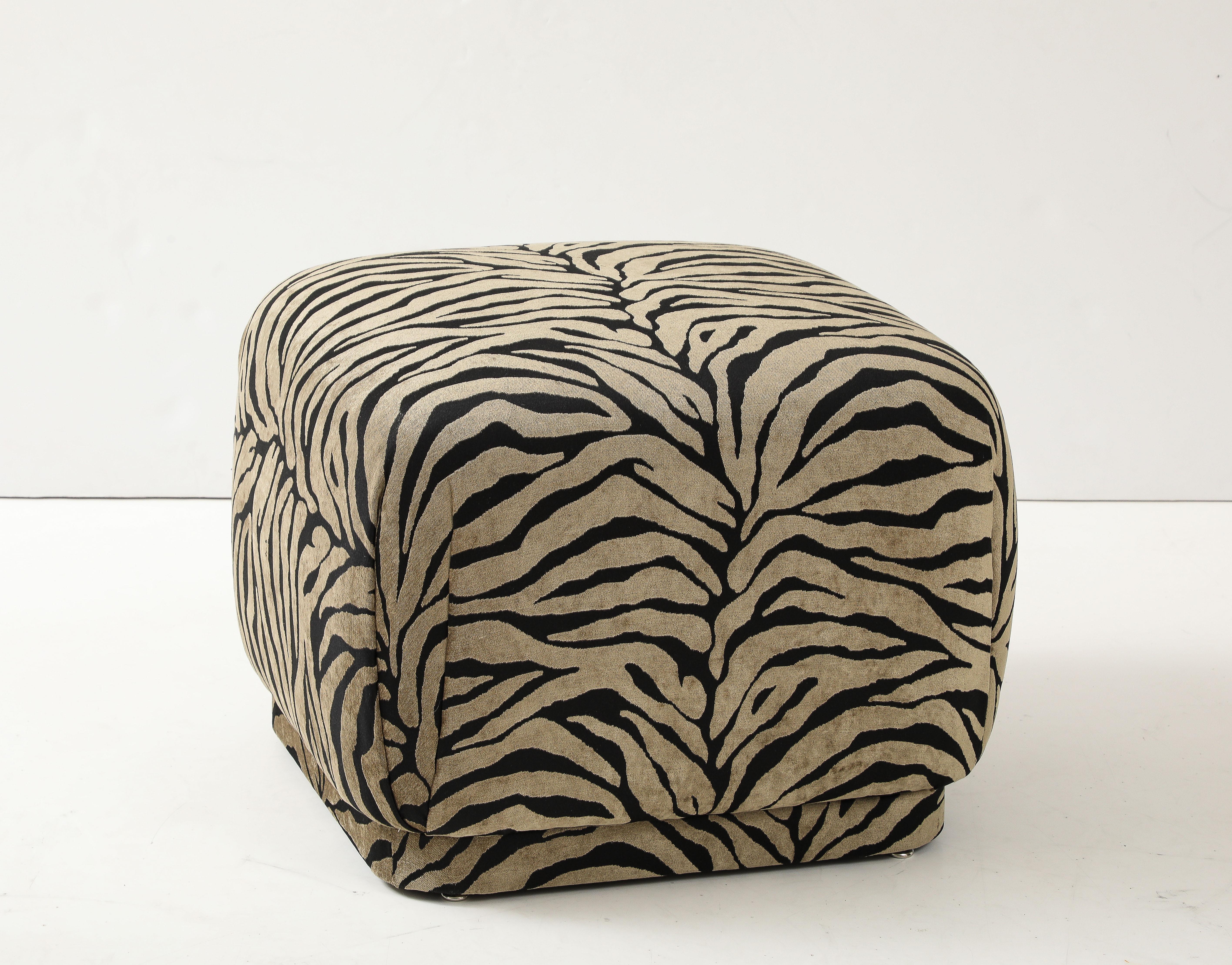 Marge Carson, Scalamandre Upholstered Pouf 1