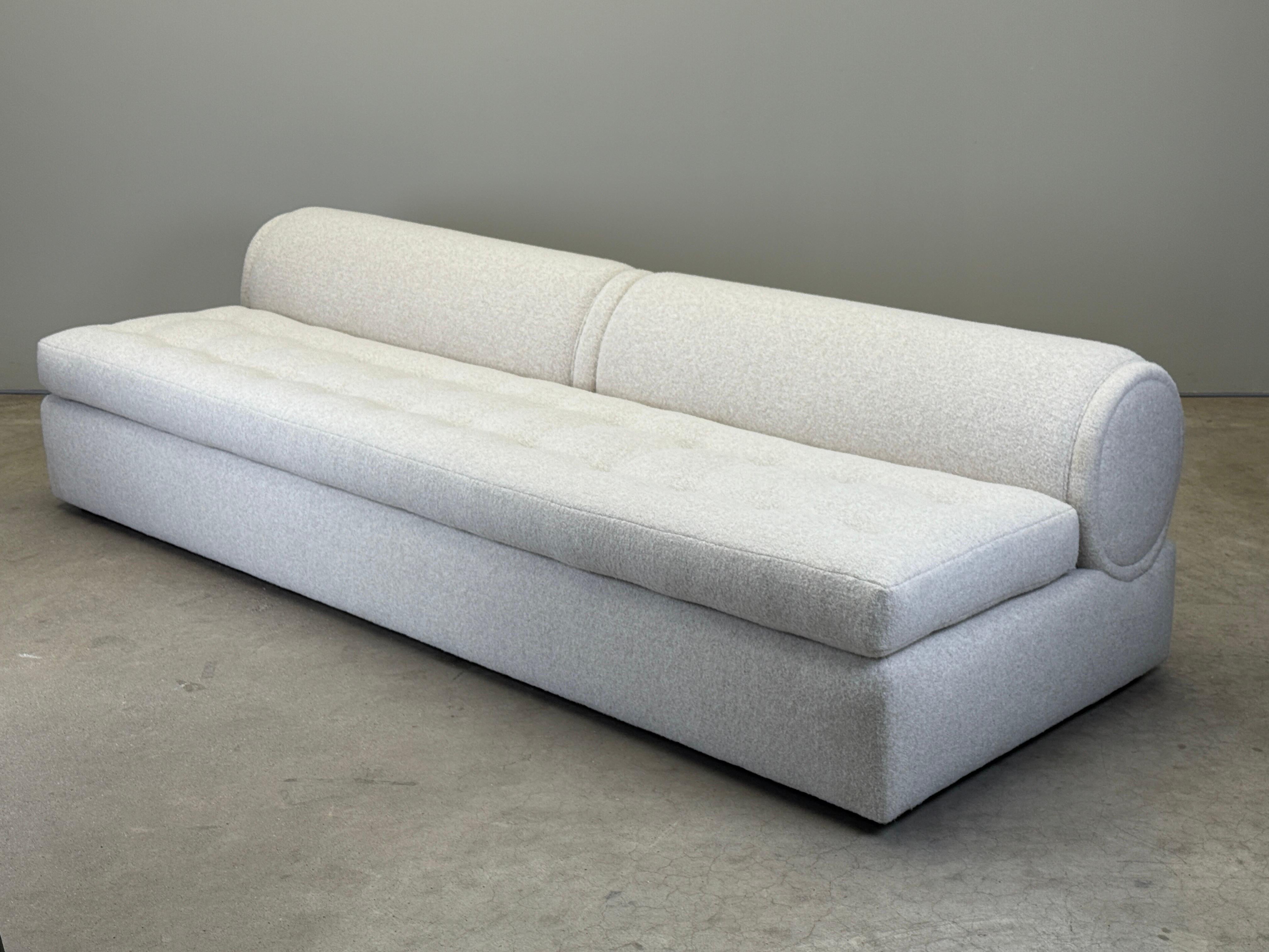 Late 20th Century Marge Carson Slipper Sofa For Sale