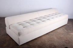 Marge Carson Slipper Sofa in Mohair