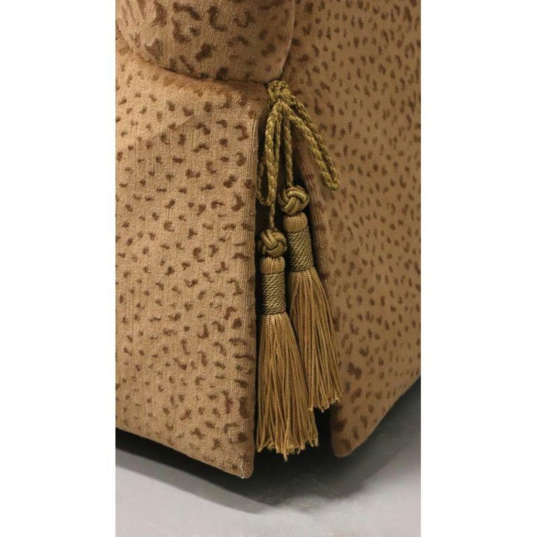 MARGE CARSON Transitional 74" Button Tufted Sofa For Sale at 1stDibs