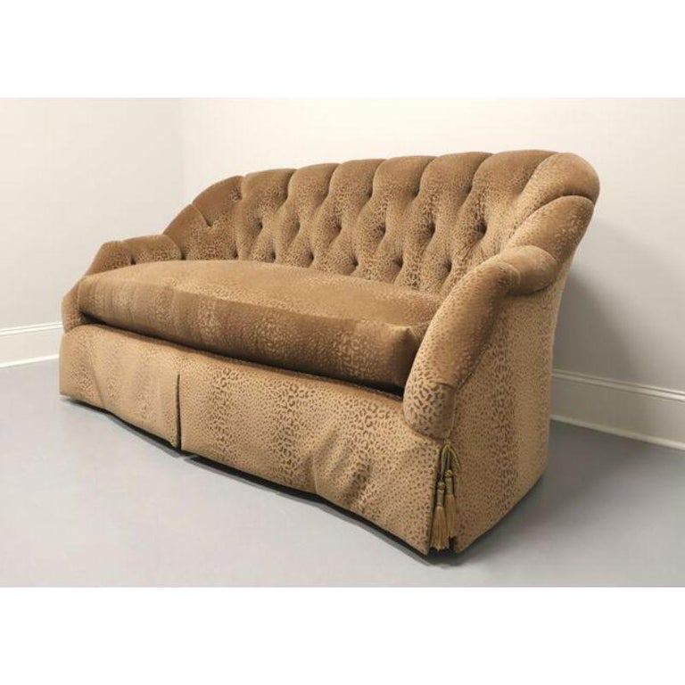MARGE CARSON Transitional 74" Button Tufted Sofa For Sale at 1stDibs carson leather sofa