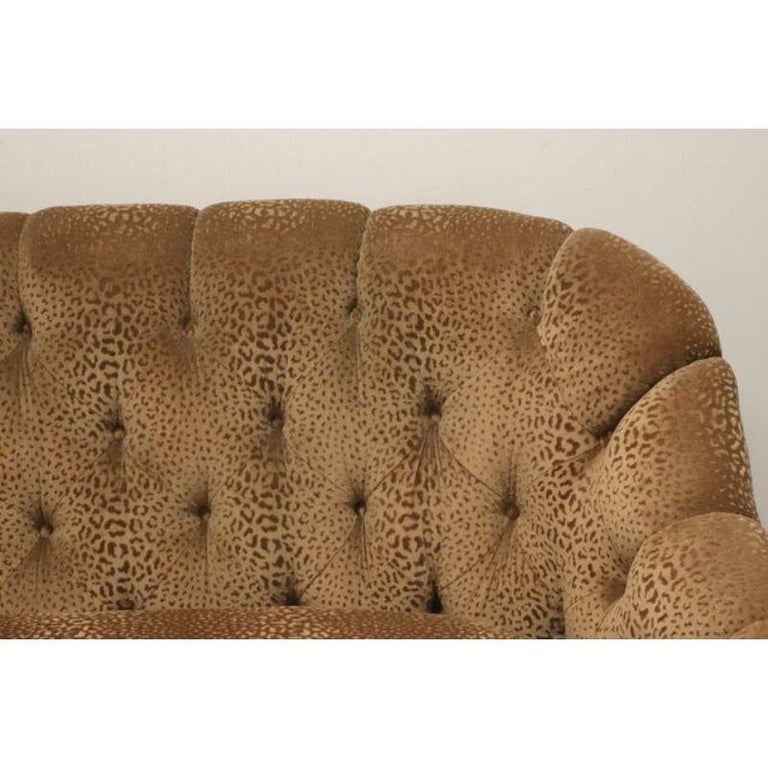 MARGE CARSON Transitional 74" Button Tufted Sofa For Sale at 1stDibs