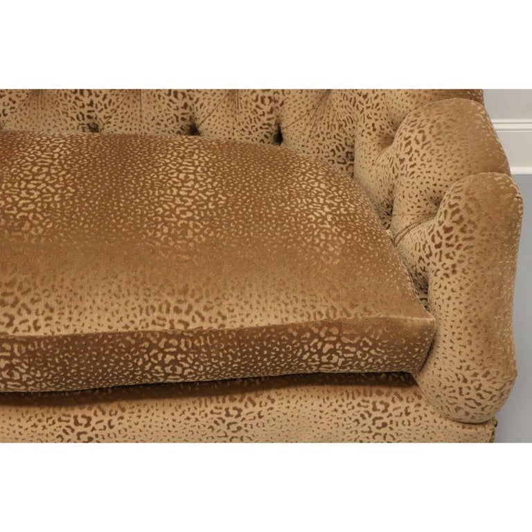 MARGE CARSON Transitional 74" Button Tufted Sofa For Sale at 1stDibs carson leather sofa