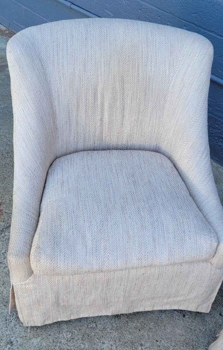 Fabric Marge Carson Upholstered Lounge Chairs For Sale