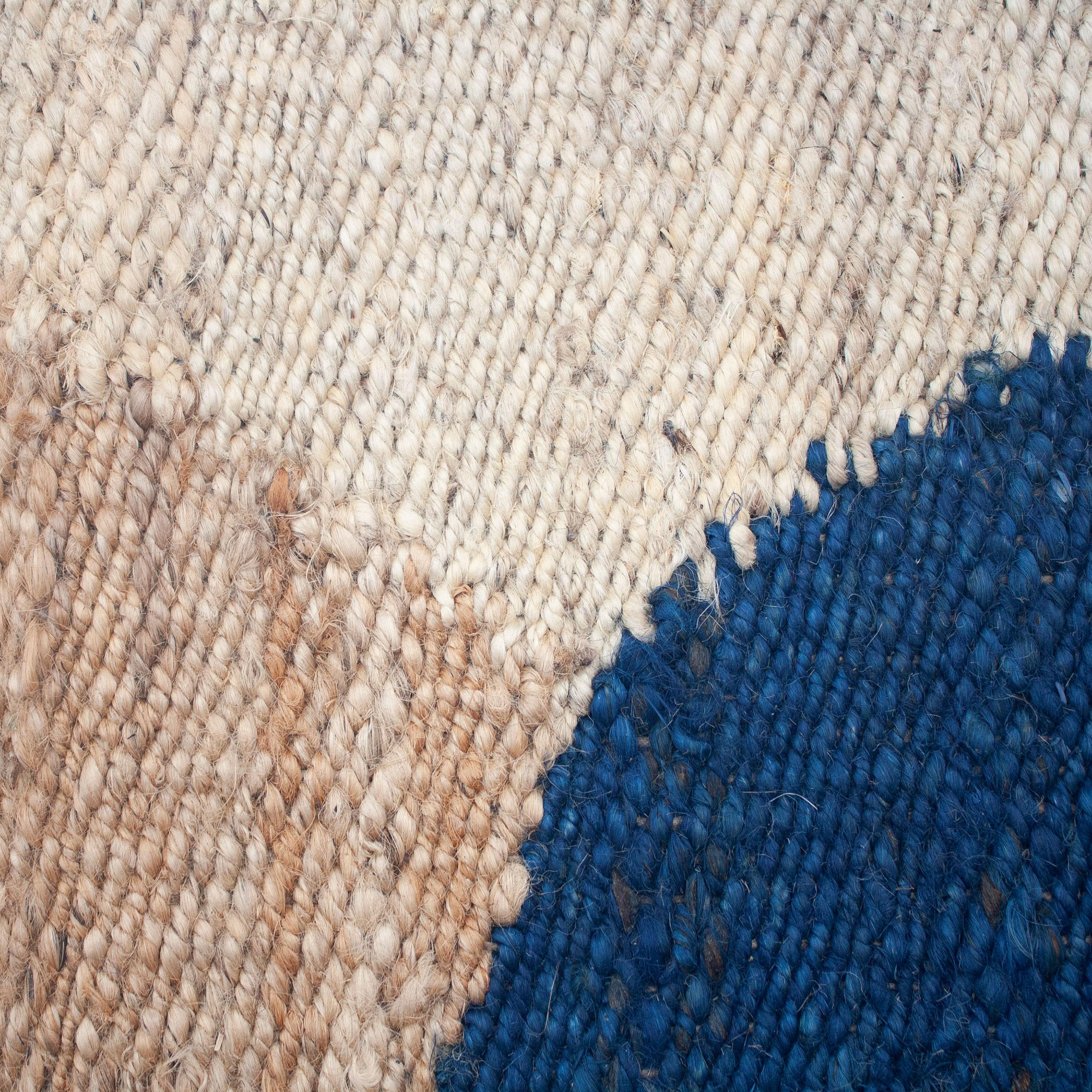 This jute rug has been ethically hand woven in the finest jute yarns by artisans in Rajasthan, India, using a traditional weaving technique which is native to this region.

The purchase of this handcrafted rug helps to support the artisans and