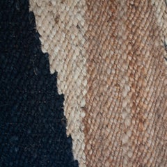 Margeaux Landscape Black Geometric Handwoven Modern Jute Rug, Carpet and Durrie