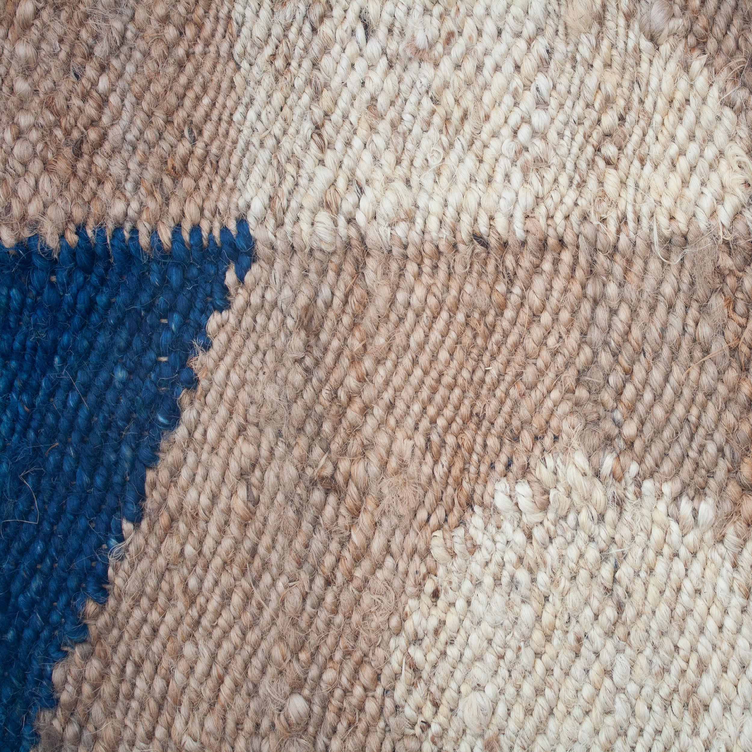This jute rug has been ethically hand woven in the finest jute yarns by artisans in Rajasthan, India, using a traditional weaving technique which is native to this region.

The purchase of this handcrafted rug helps to support the artisans and