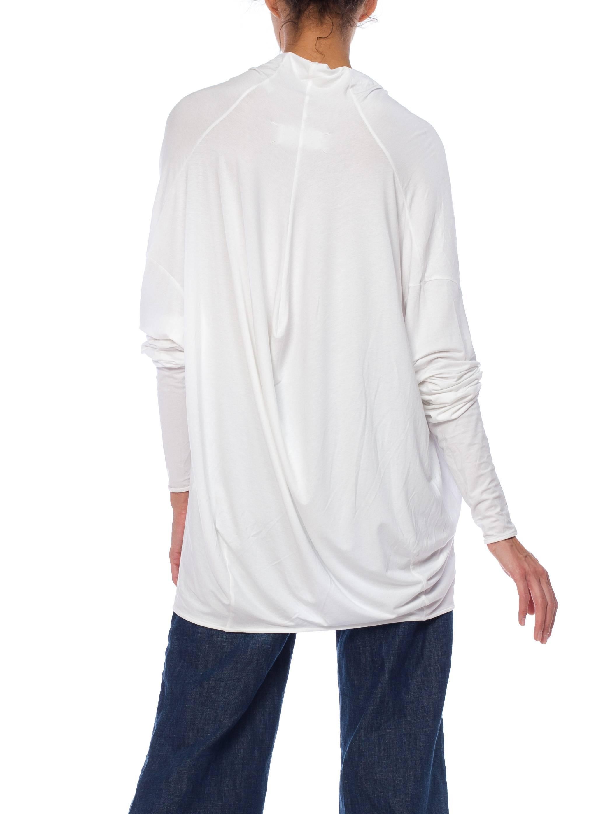 Margeiela Draped Cotton Jersey Shirt 1