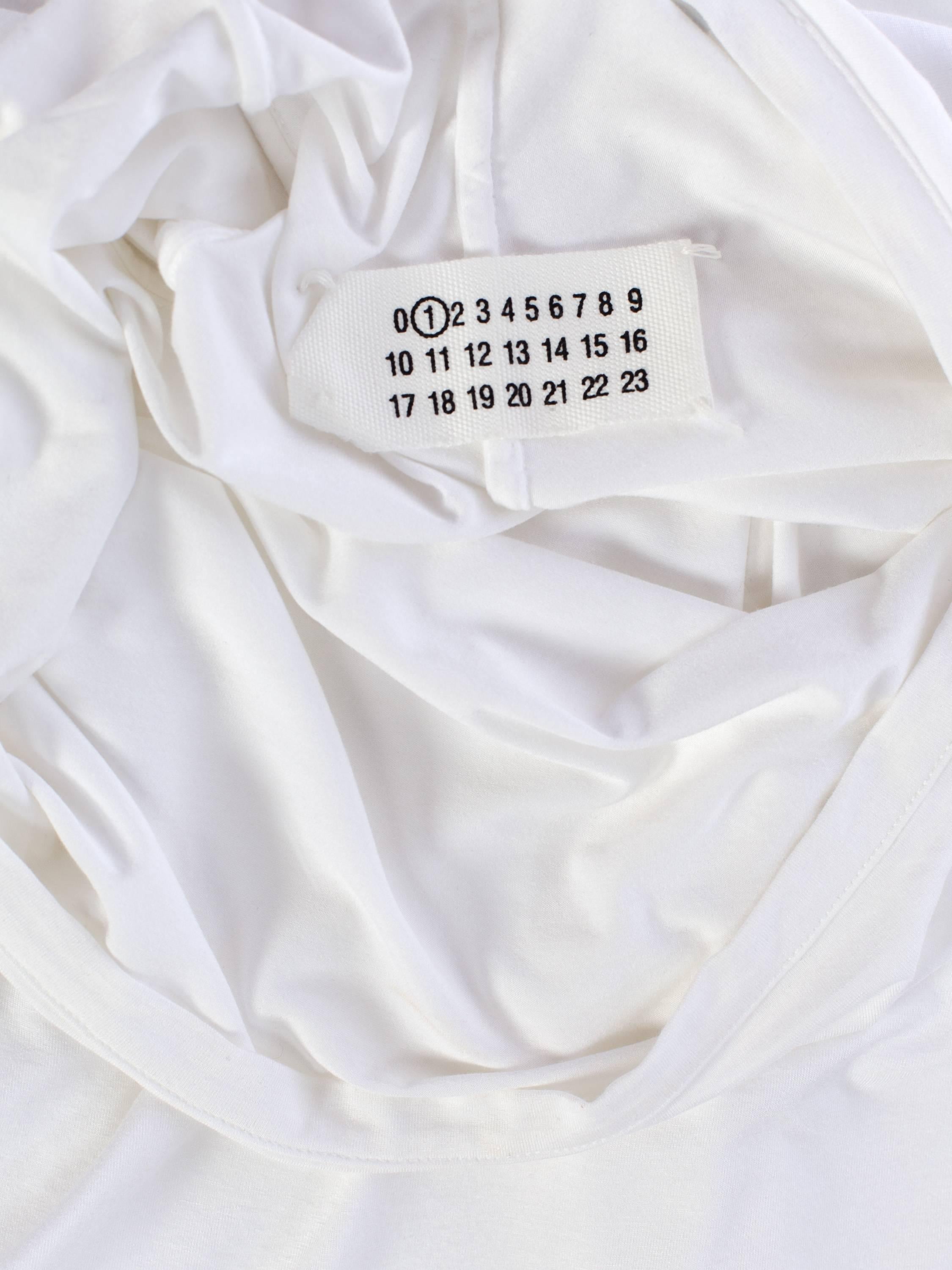Margeiela Draped Cotton Jersey Shirt 4