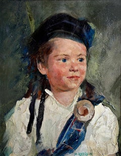 Portrait of a Scottish Boy  - Like Robert Henri