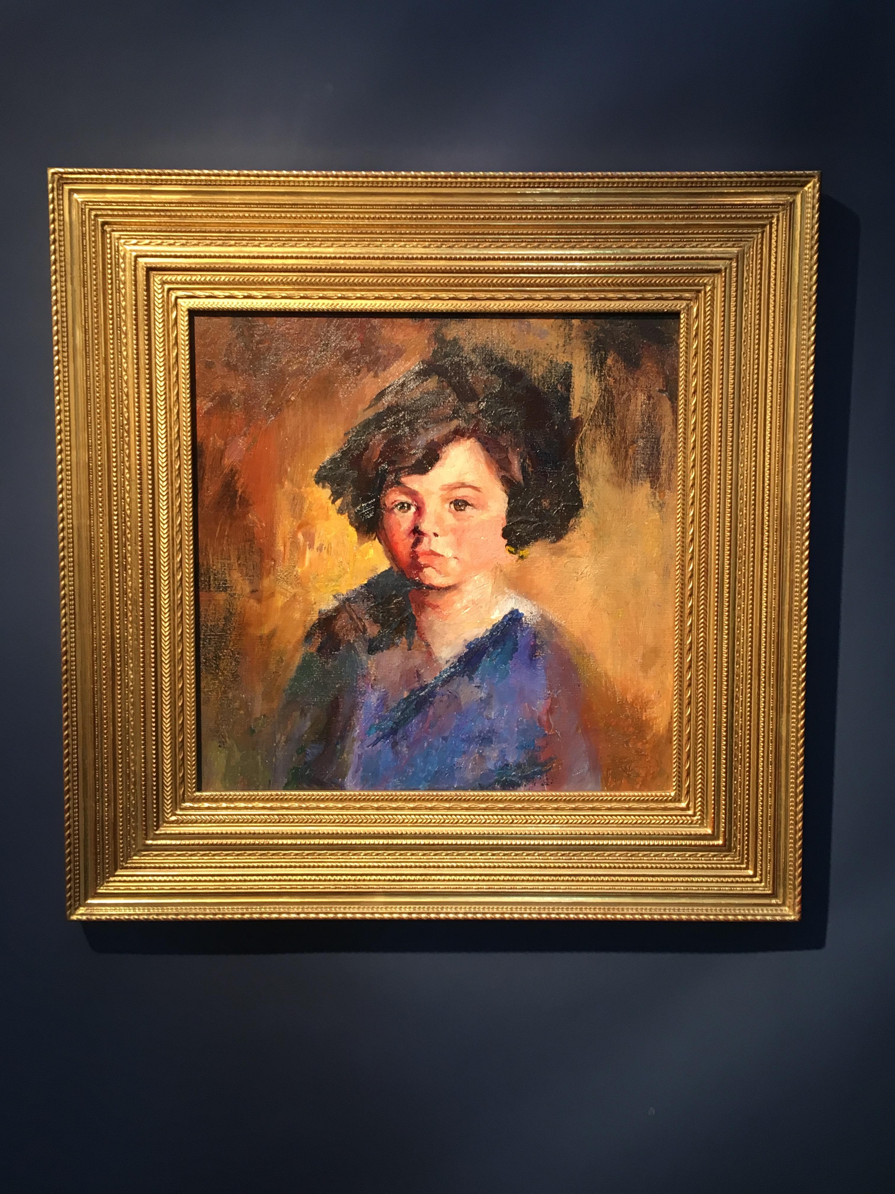 Portrait of a Young Boy - Painting by Margery Austen Ryerson