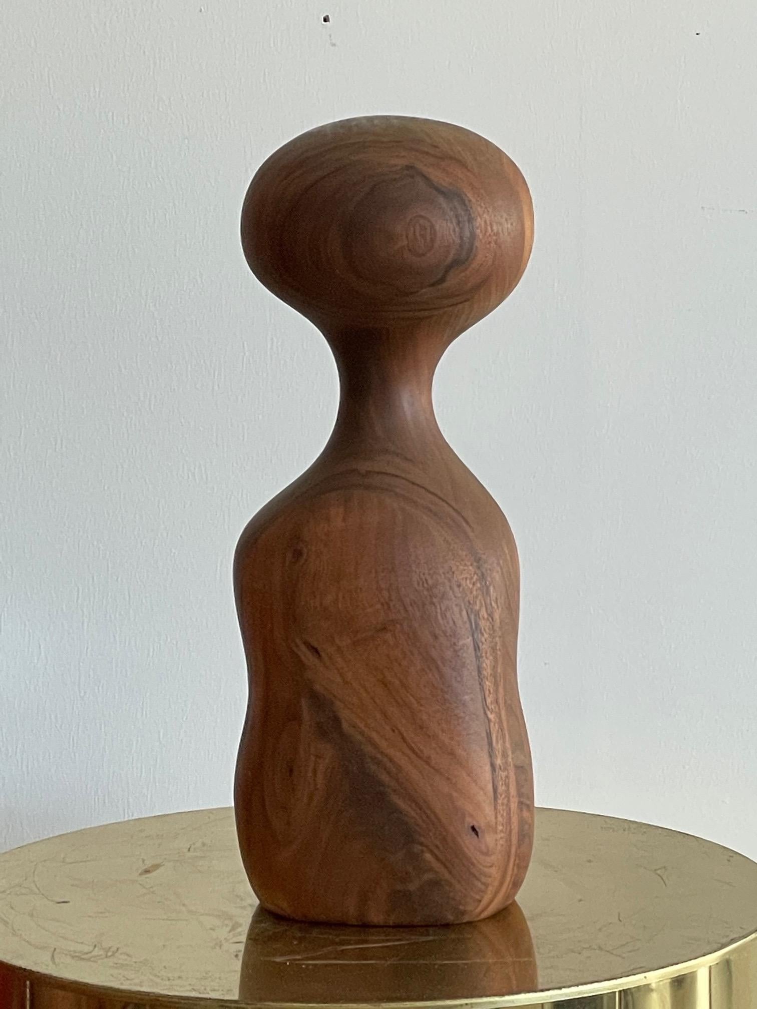 Margery Goldberg Sculpture in Walnut, 1978 For Sale 4