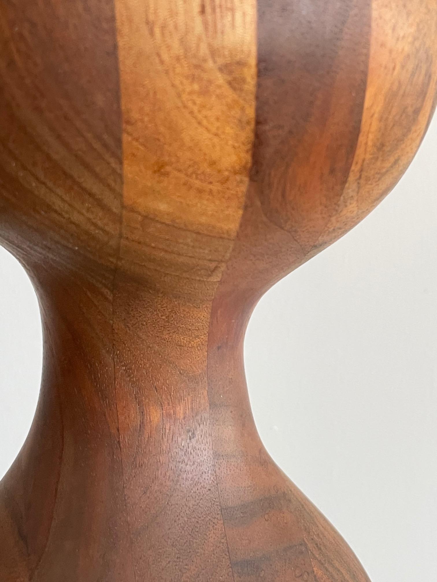 Margery Goldberg Sculpture in Walnut, 1978 For Sale 1
