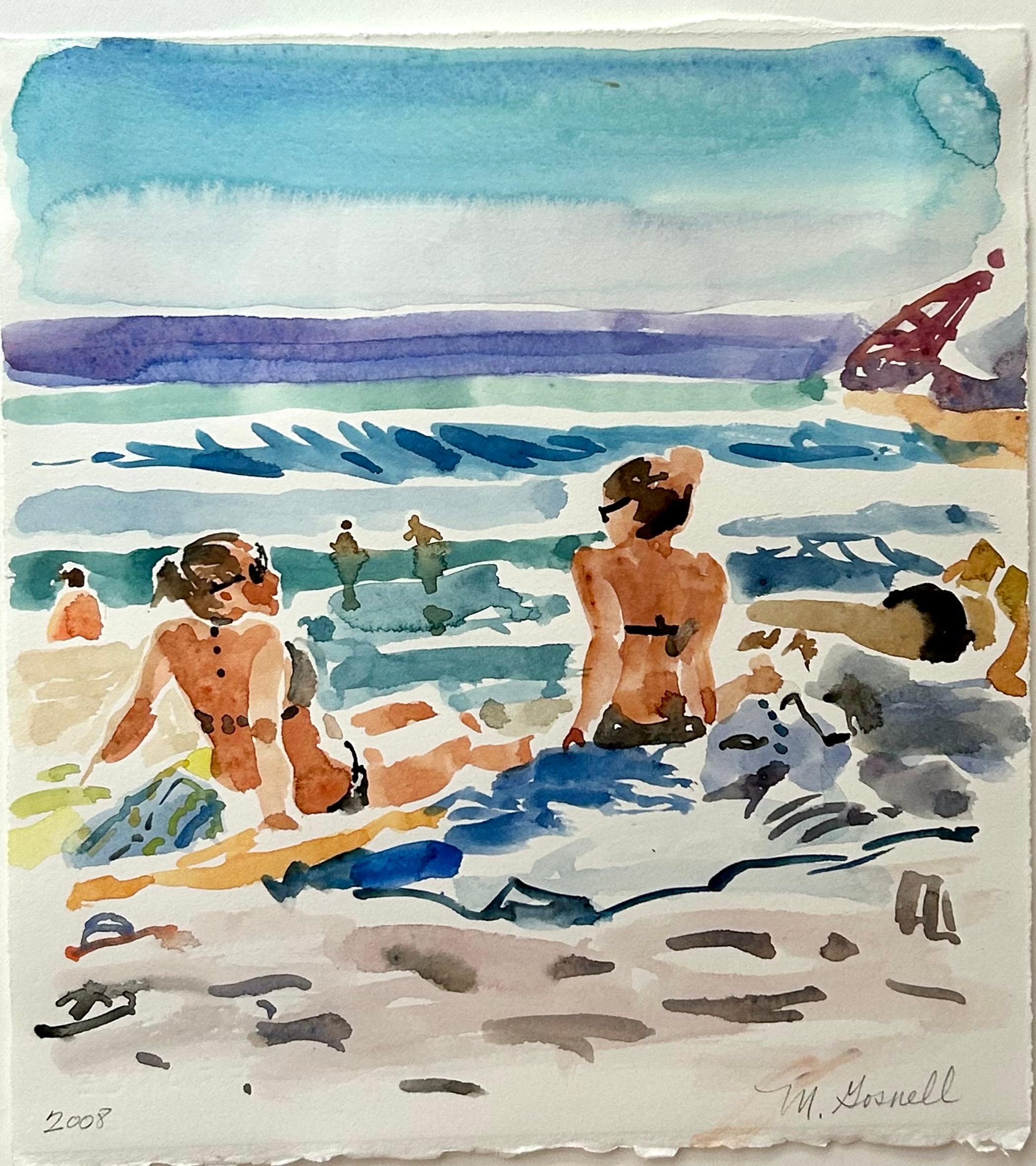Landscape Painting Margery Gosnell-Qua - Dames de la plage