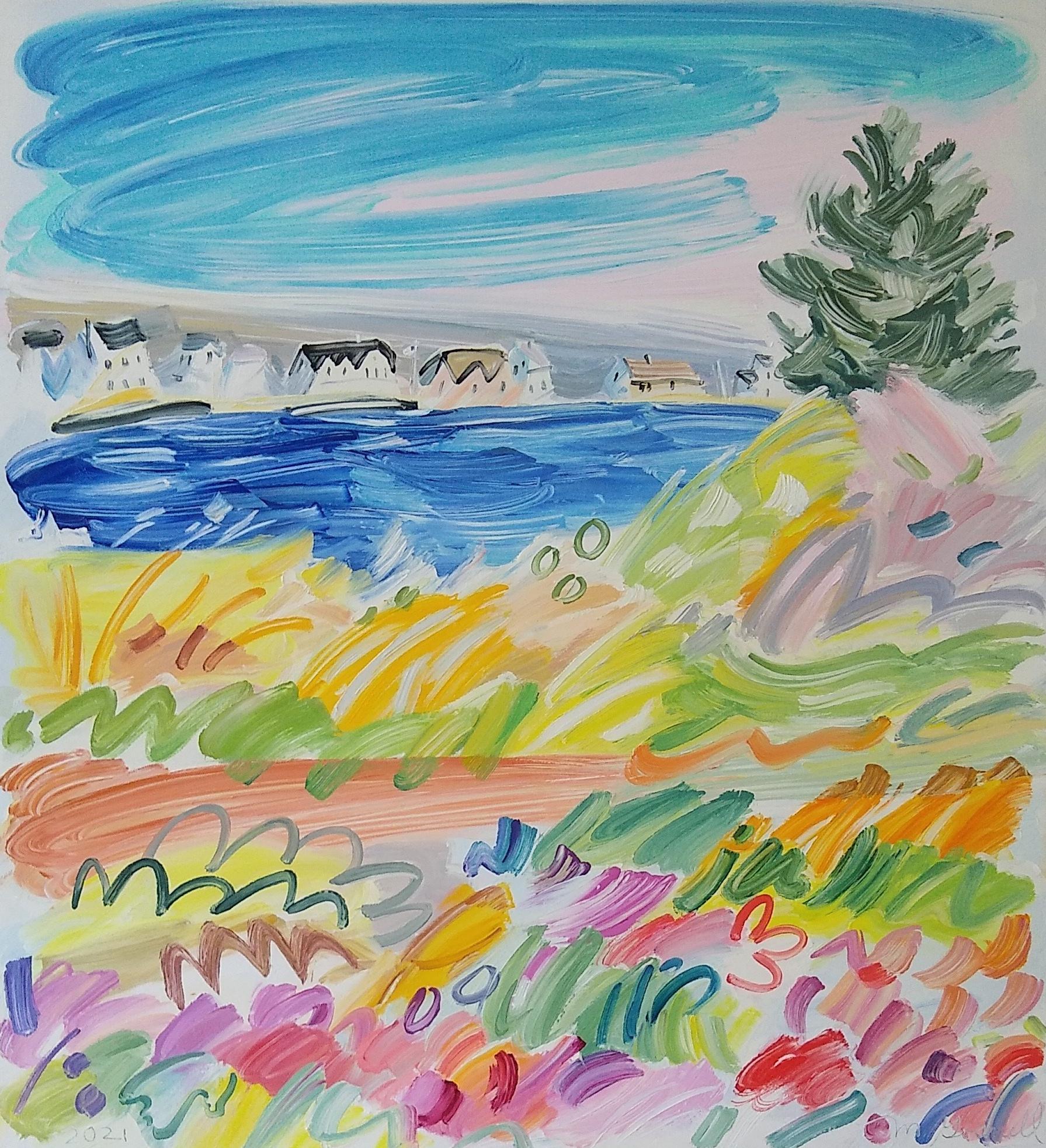 Salt Marsh 1 - Painting by Margery Gosnell-Qua