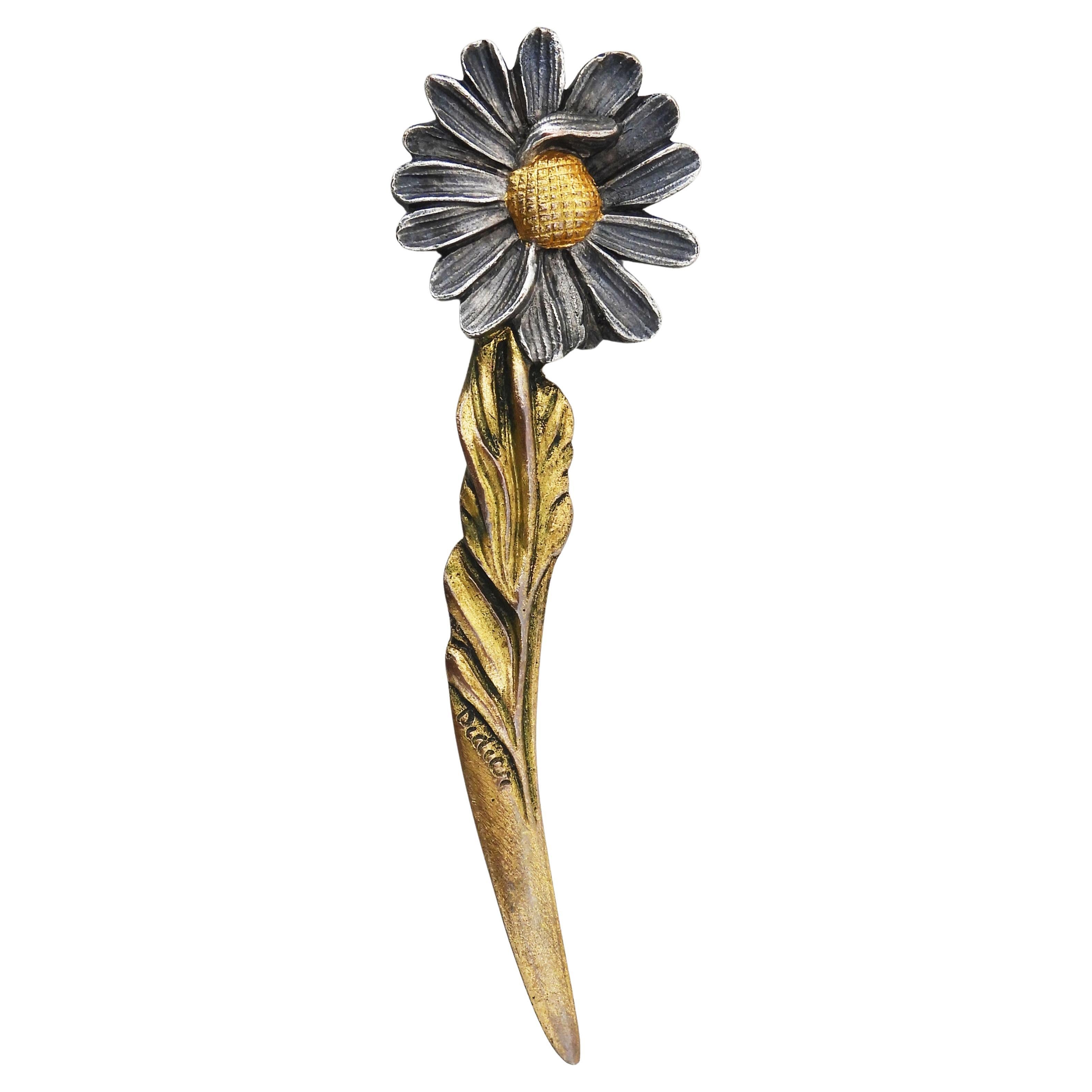 Margeuritte Daisy Letter Opener Page Turner Coupe Papier One-of-a-Kind France