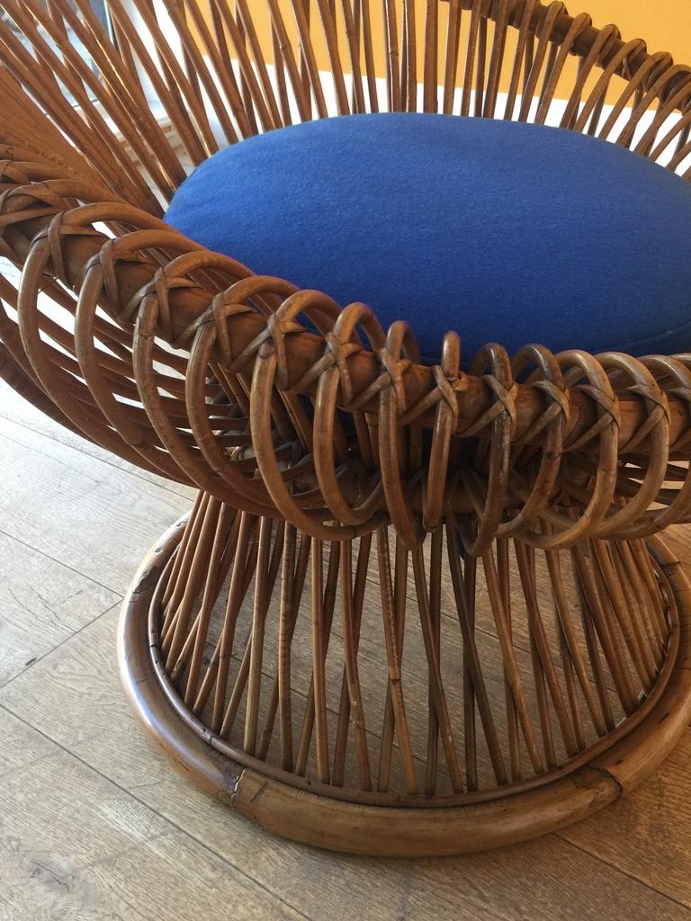 Italian 'Margherita' Armchair and Footstool, by Franco Albinia, circa 1951