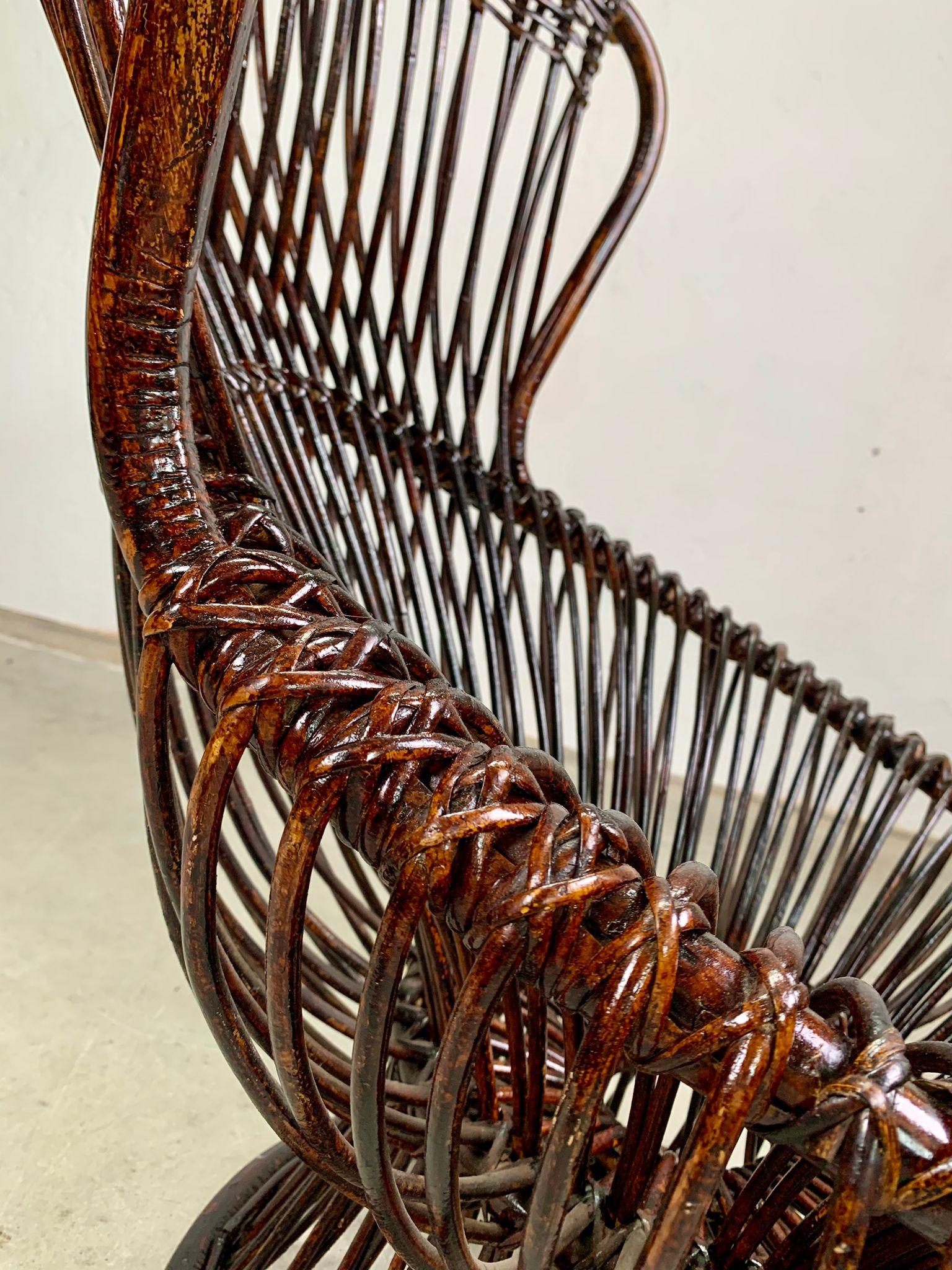 Margherita armchair by Franco Albini, Bonacina, Italy, 1950s 4