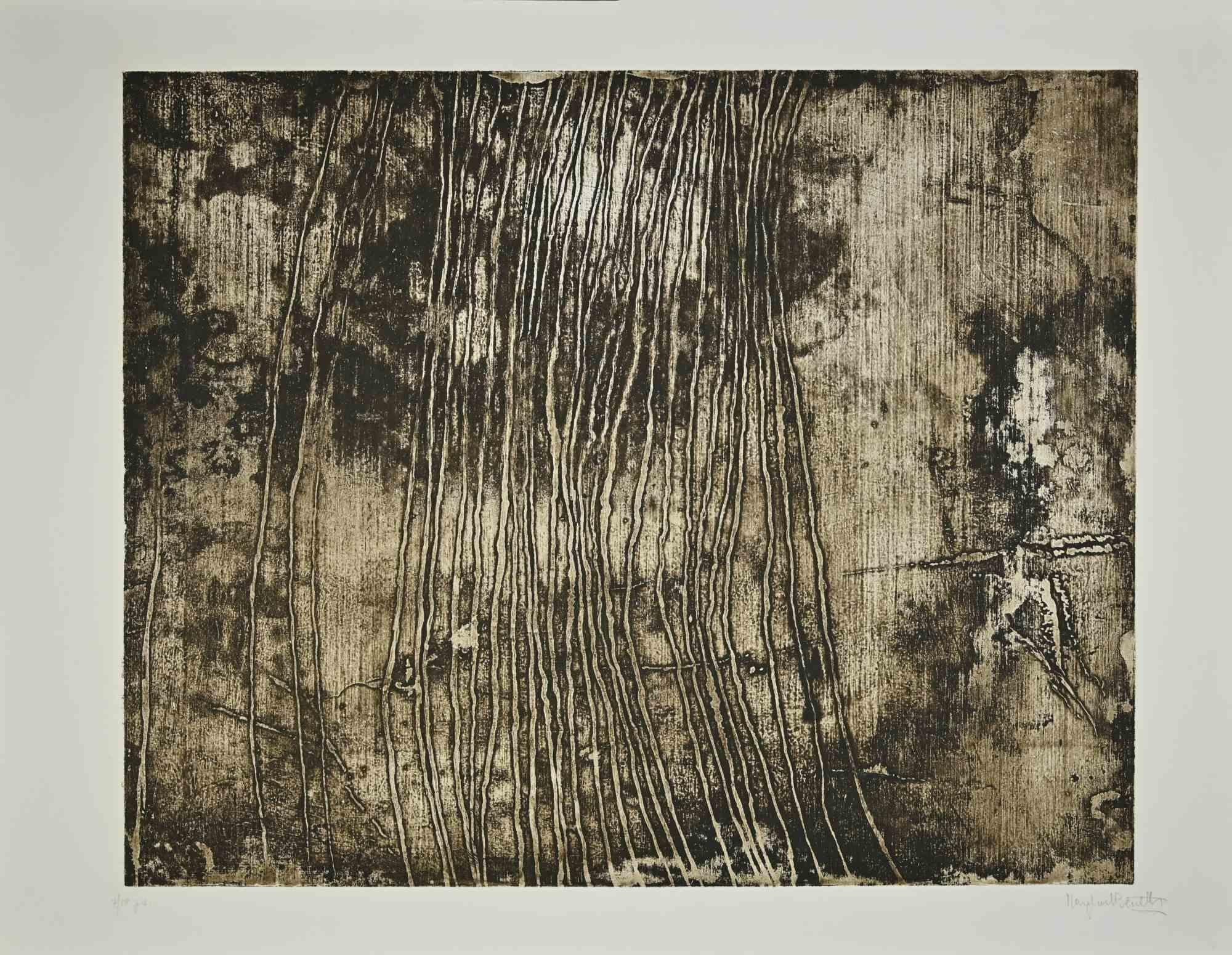 Abstract Composition - Etching by Margherita Benetti - 1974