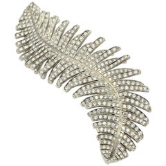 Margherita Burgener Titanium Diamond 18 Karat Gold Brooch