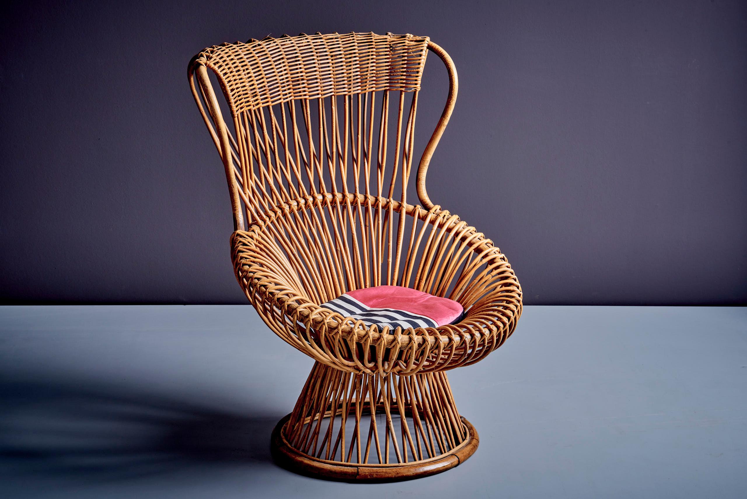 Chaise Margherita de Franco Albini pour v. Bonacina, Italie, 1951 État moyen - En vente à Berlin, DE