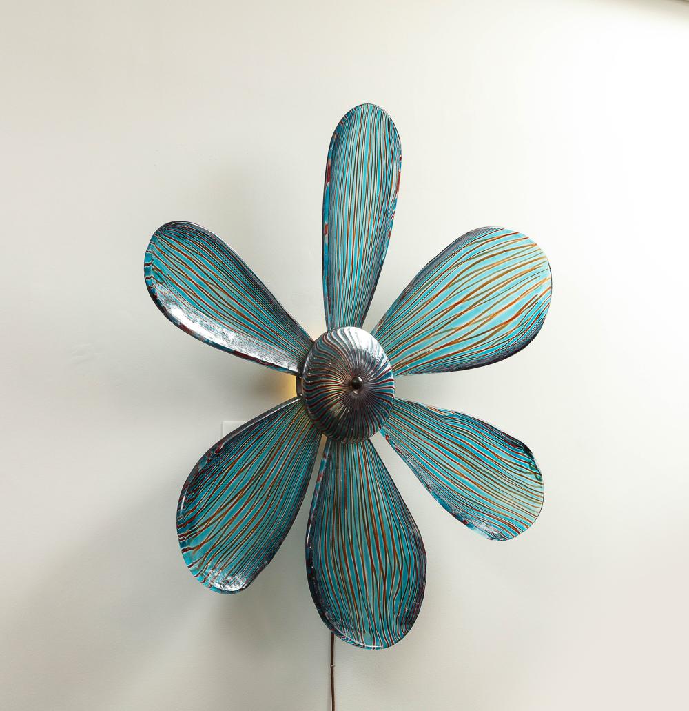 Hand-Crafted Margherita Illuminated Wall Sculpture by Cenedese For Sale