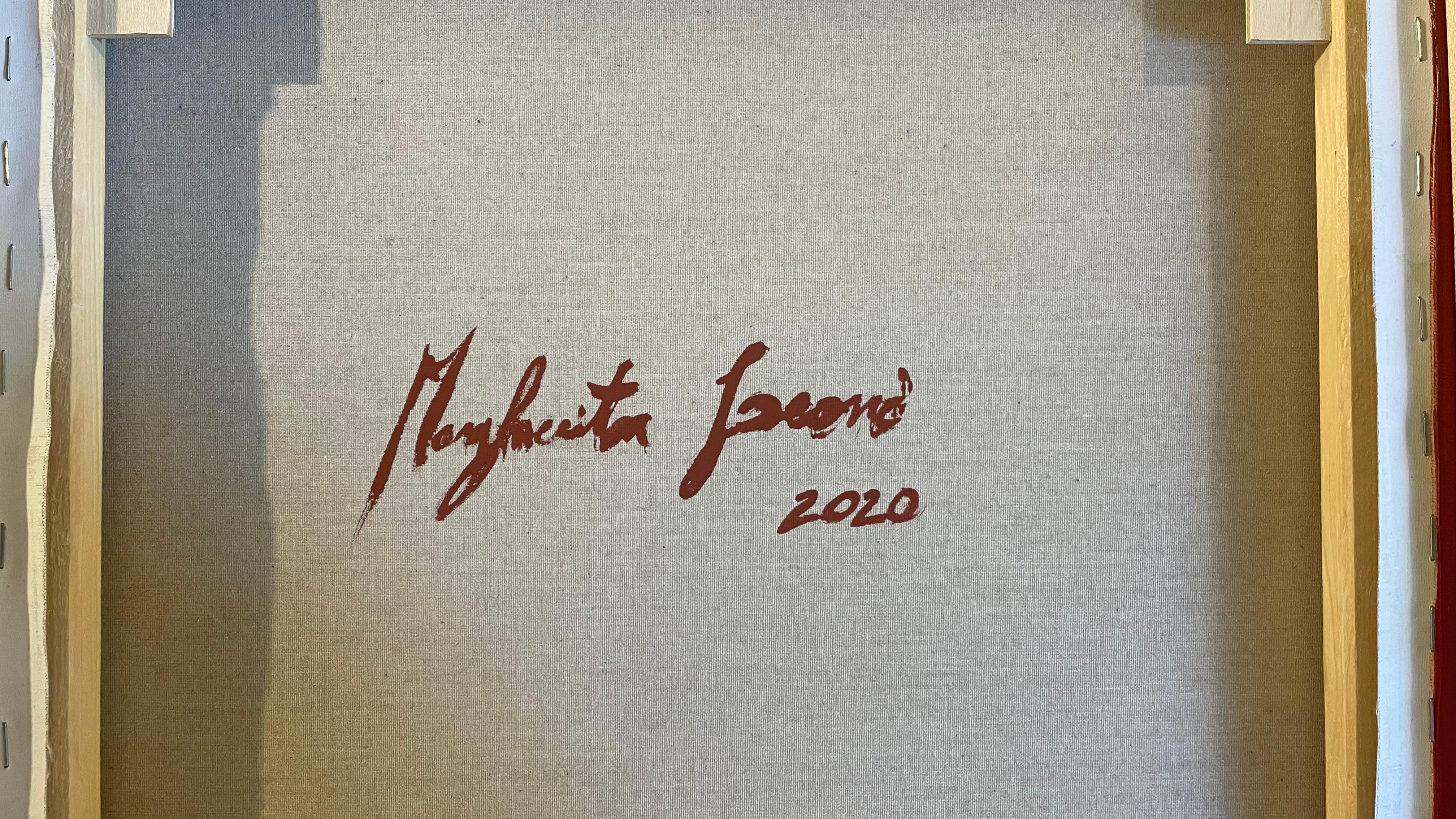 Cattleya labiata var. coerulea, Tempera On Canvas by Margherita Leoni, 2020 For Sale 5