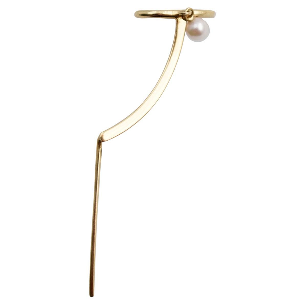 Margie Pearl Needle Cuff Earring For Sale