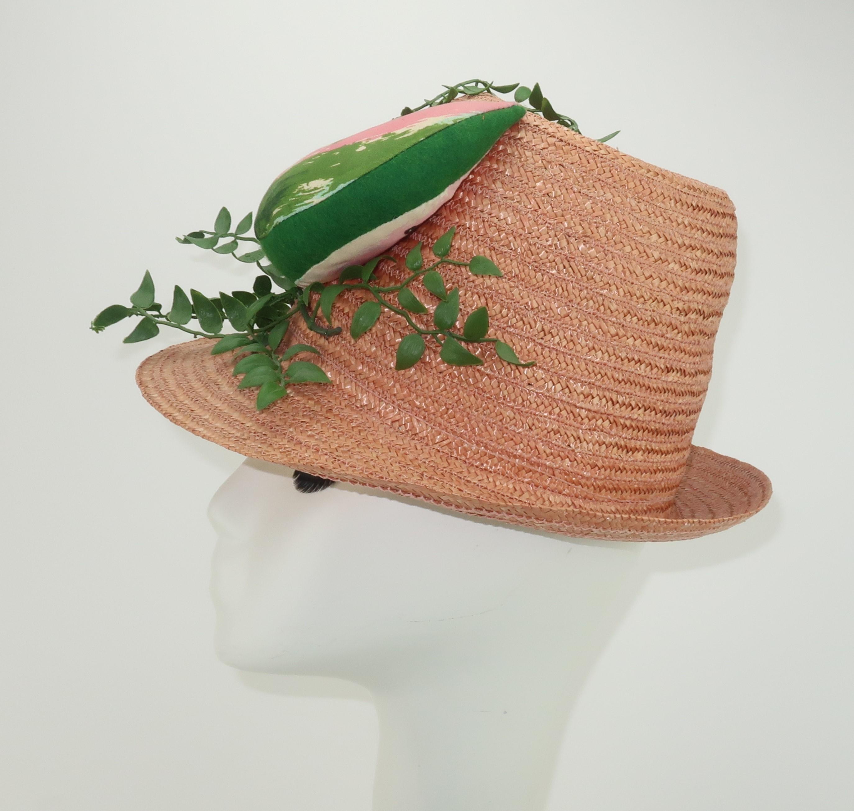 watermelon straw hat