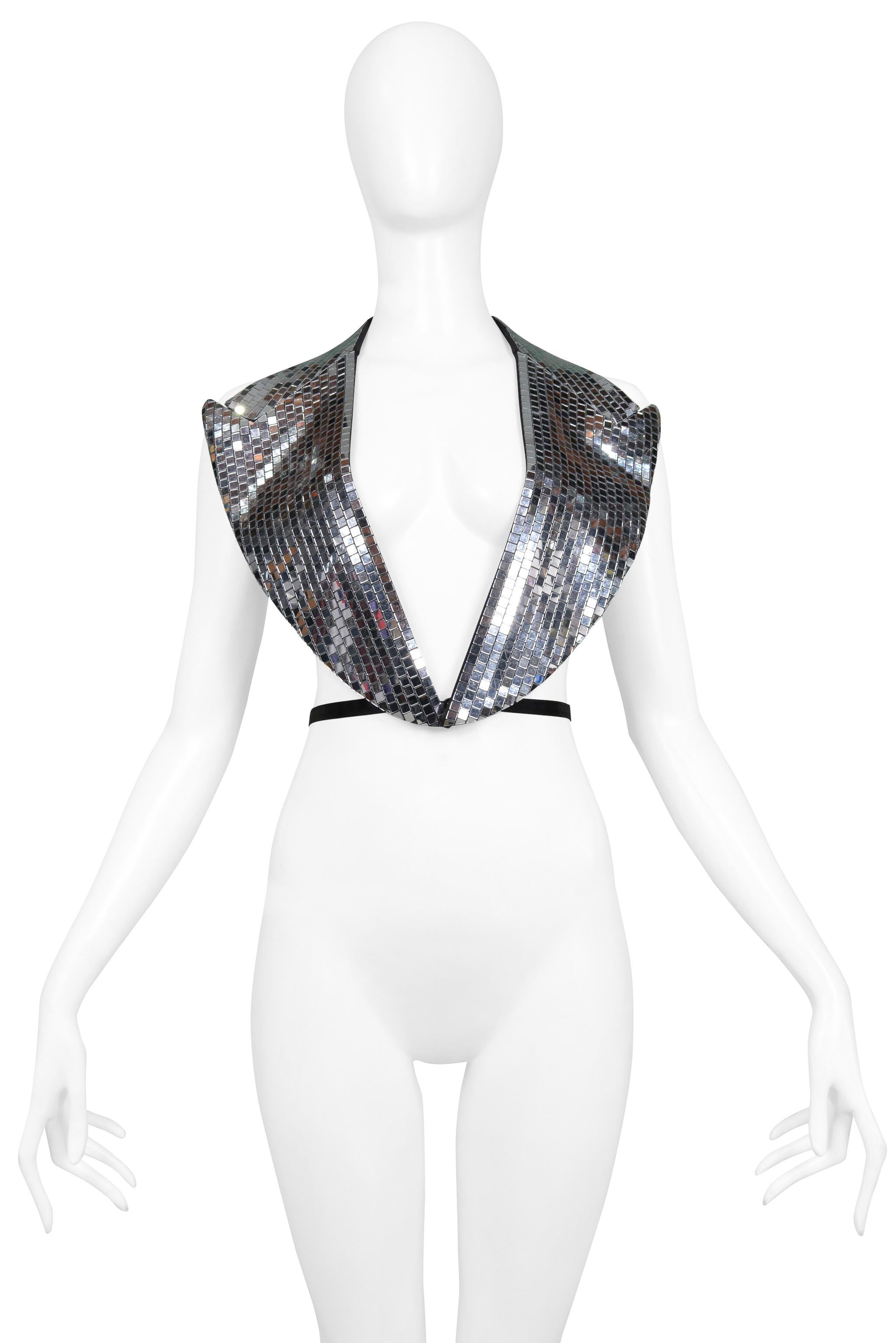 Margiela Artisanal Mirrored Disco Ball Vest Top 2009 In Excellent Condition In Los Angeles, CA