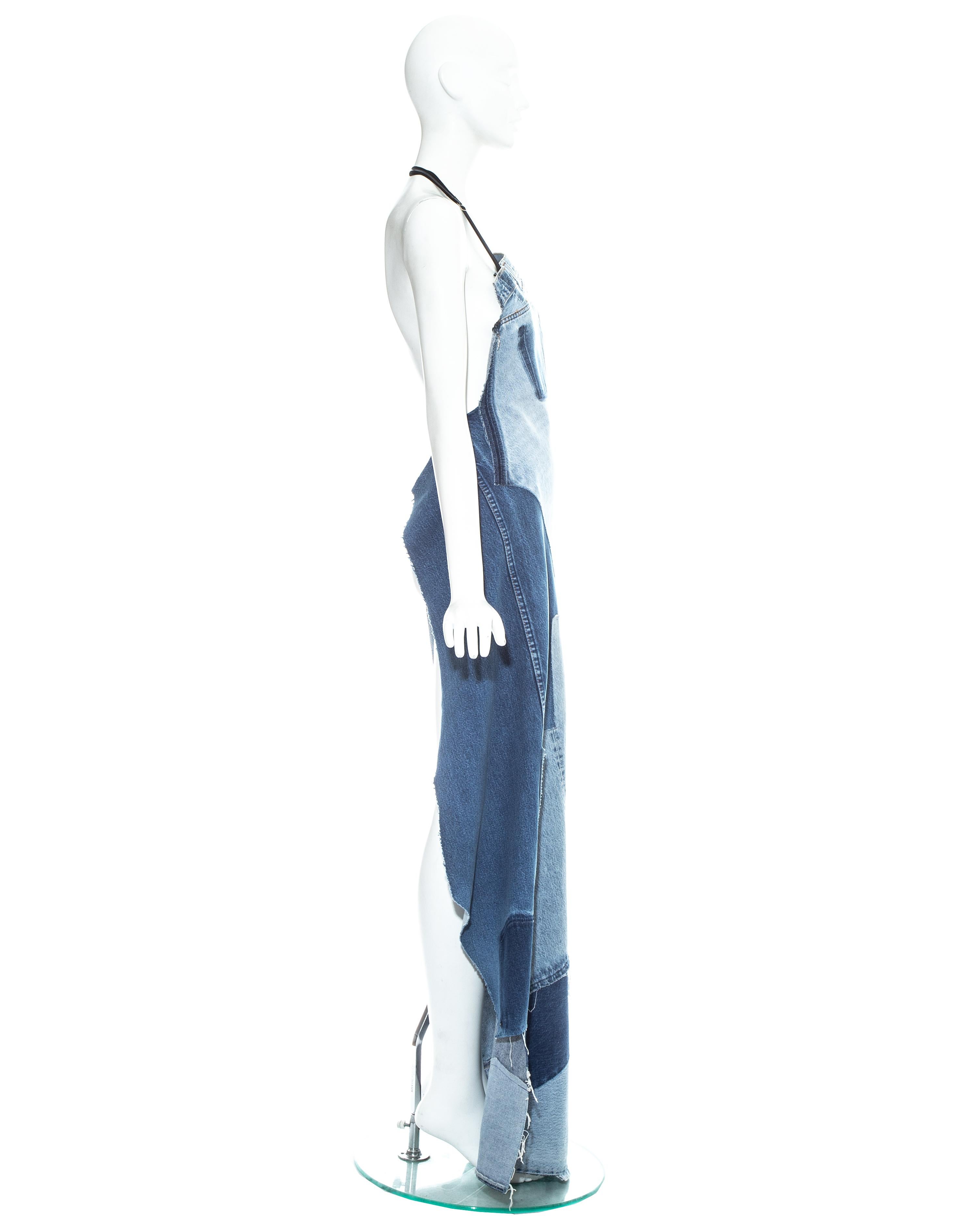 Margiela Artisanal patchwork denim apron dress, ss 1999 1