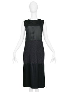 Maison Martin Margiela Artisanal Satin & Wool Panel Dress 2002