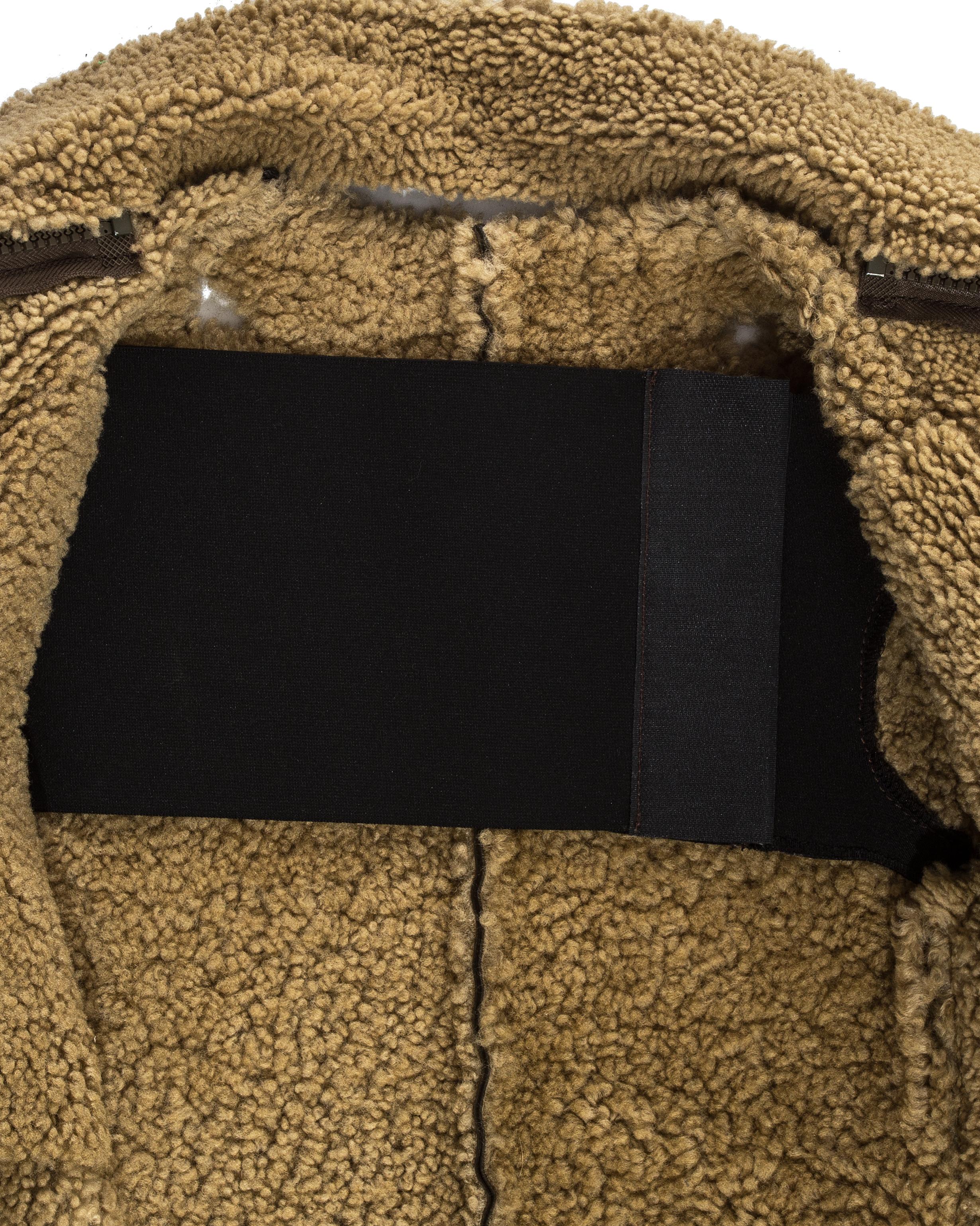 Margiela Manteau en cuir de mouton marron « collection flat », automne-hiver 1998 3